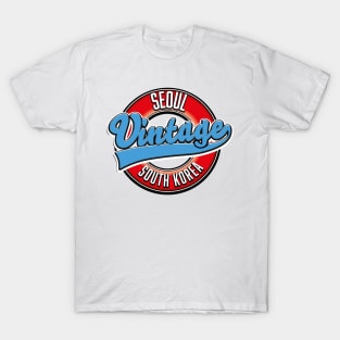 Seoul South Korea vintage logo T-Shirt